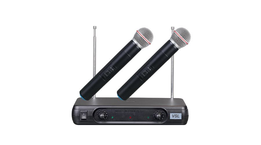 enping lesing audio dual channel VHF wireless microphone system